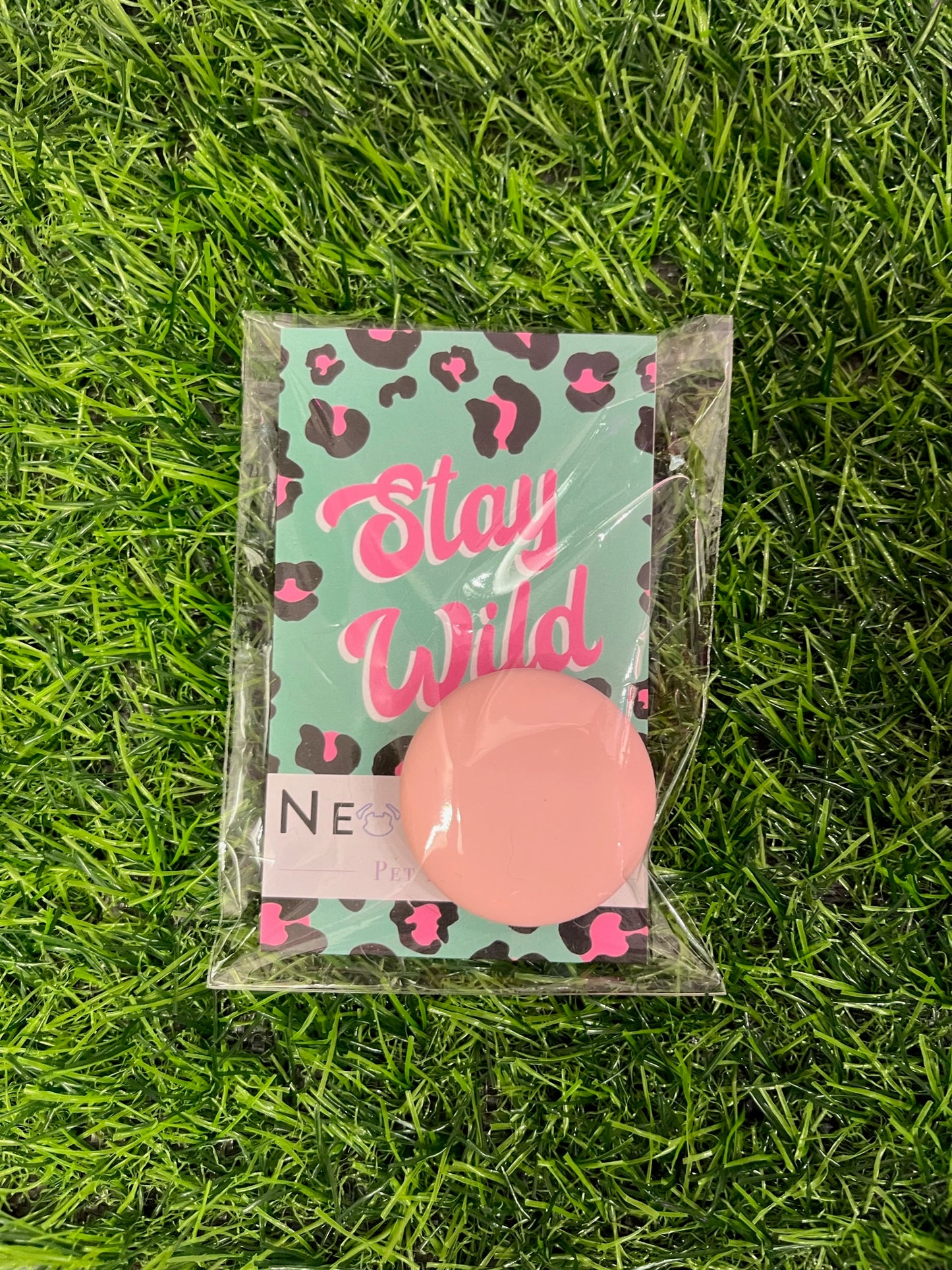AirTag holder pink dog