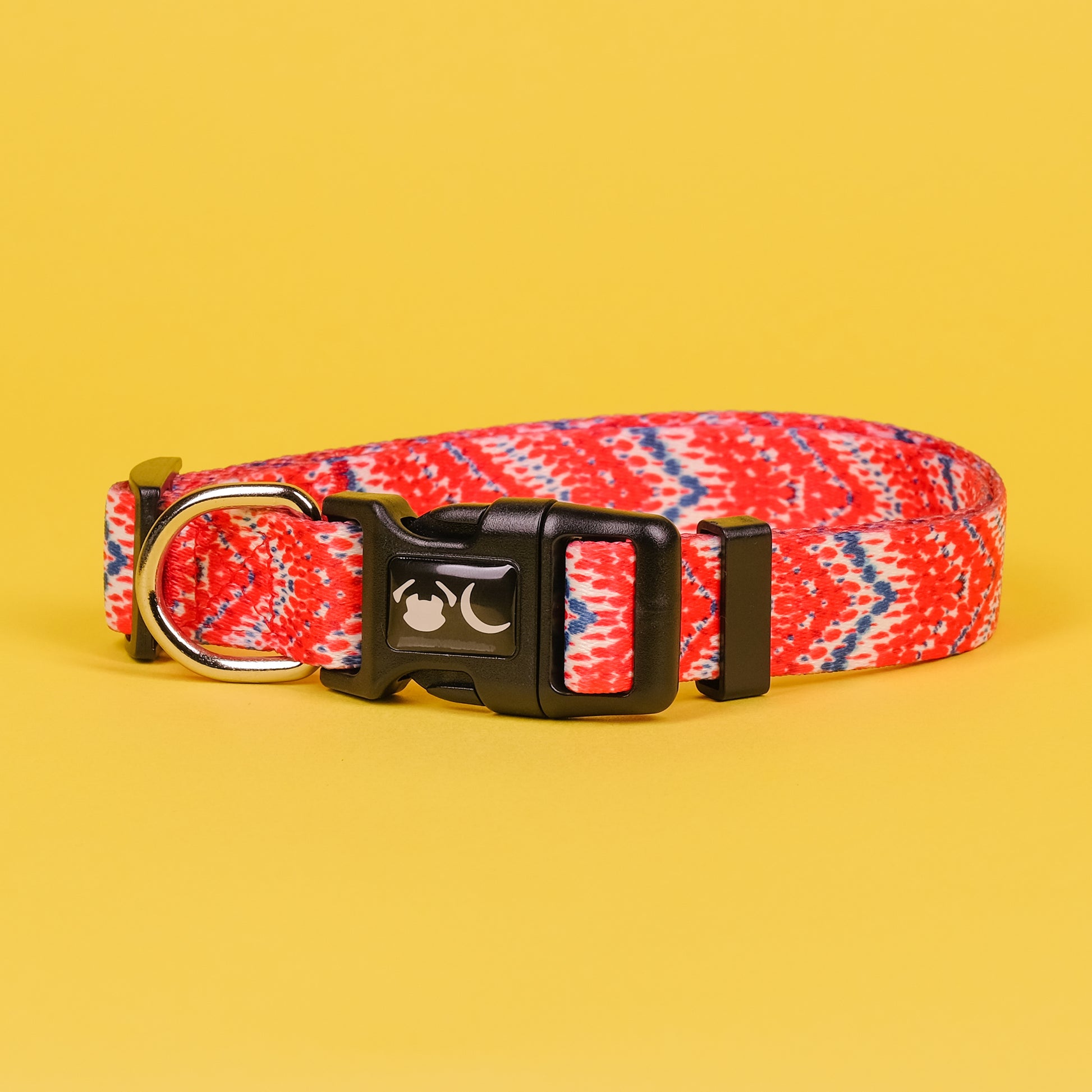 red chevron dog collar for large dogs