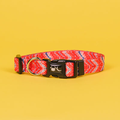 red chevron dog collar